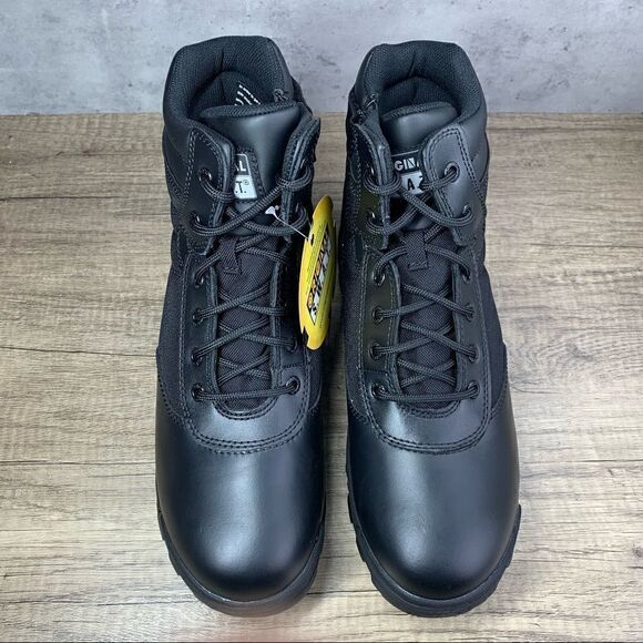 Original SWAT~Men's~Classic 6" Side Zip Black Leather Boots~(116401)~Size 12 - Picture 3 of 10